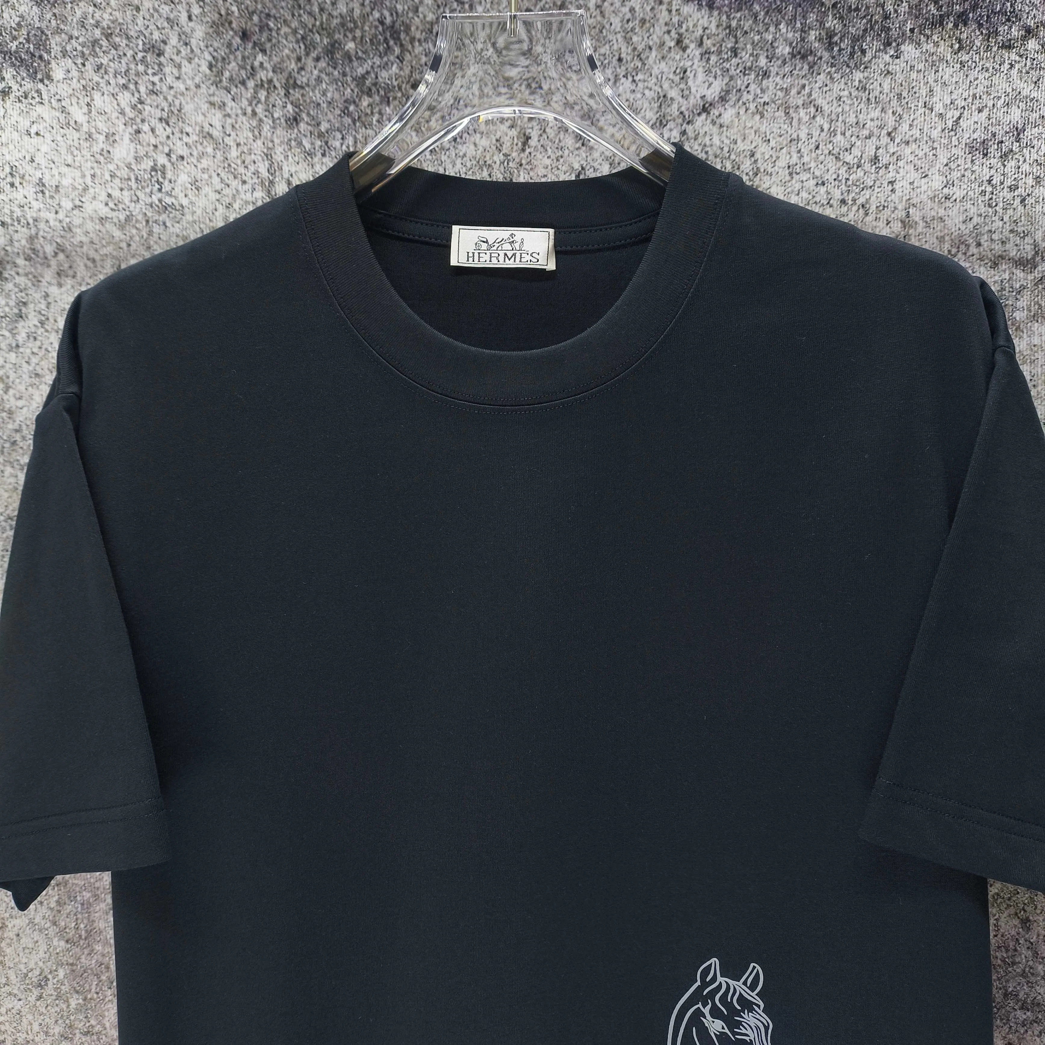 HERM 2026 New Arrival logo t Same Style Size S M L XL XXL Black White